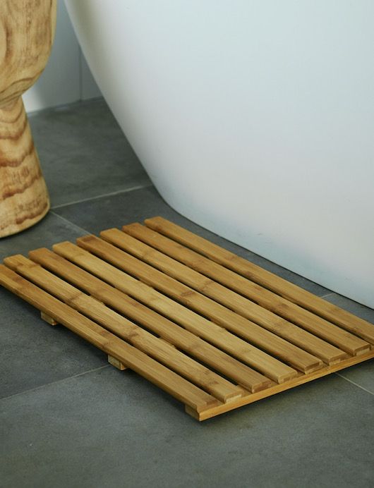 Bamboo Bathroom Bath Mat