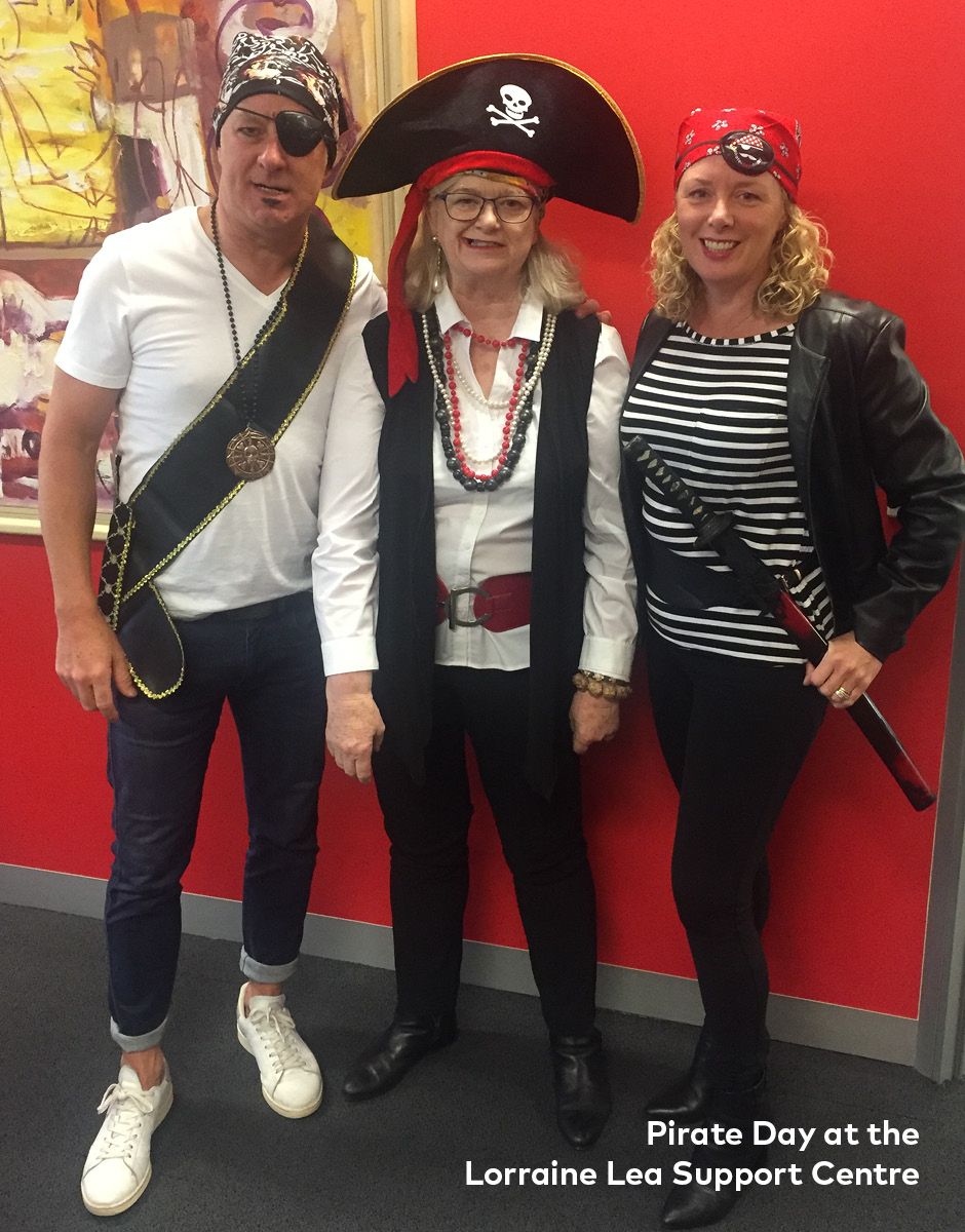 Pirate Day at the Support Cente