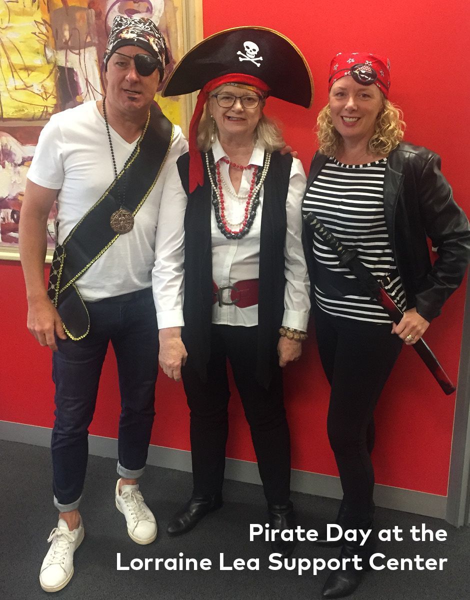 Pirate Day at the Support Cente